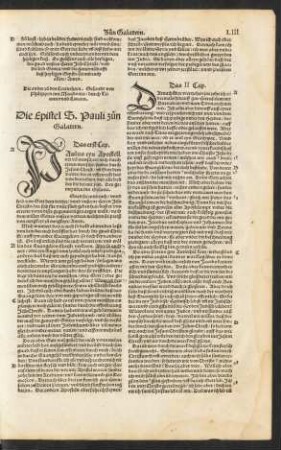 Die Epistel S. Pauli zun Galatern.