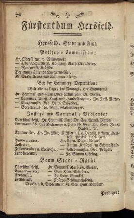 Fürstenthum Hersfeld.