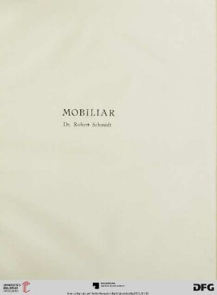 Mobiliar (Tafel 43-49)