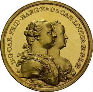 Medaille: Geburt Karl Ludwig und Friedrich von Baden