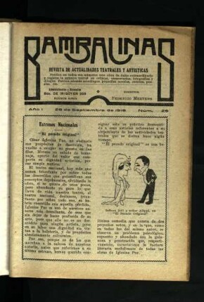[Noticias del teatro]
