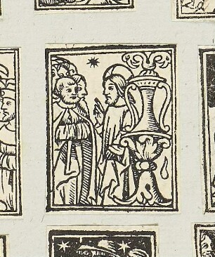 Christus, aus: "Biblia cum concordantijs veteris et noui testamenti et sacrorum canonum", Lyon 1520