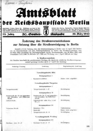 20. Sonder-Ausgabe, 30. März 1942