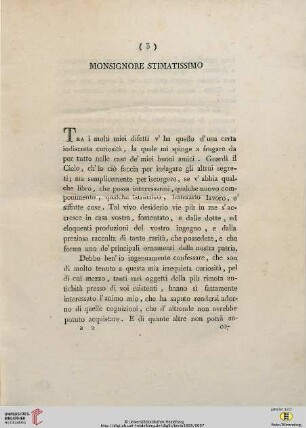 Monsignore Stimatissimo