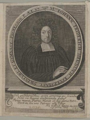 Bildnis des Iohann Friderich Heunisch