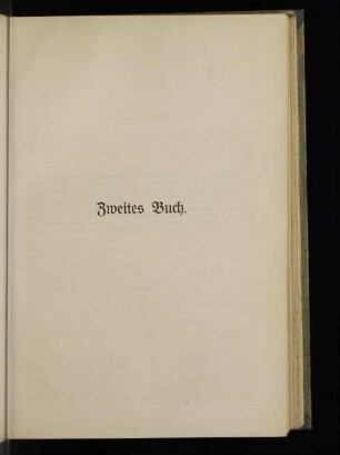 Zweites Buch.