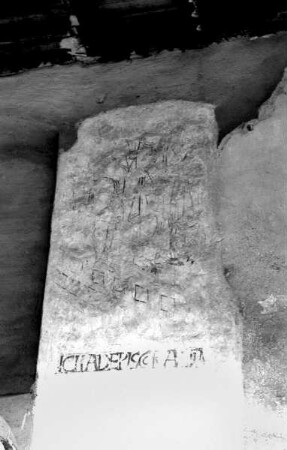Reste der karolingischen Wandmalerei