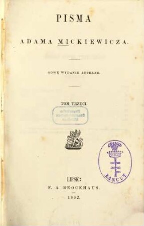 Pisma Adama Mickiewicza, 3