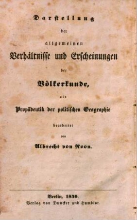 Grundzüge der Erd- Völker- und Staatenkunde : ein Leitfaden für höhere Schulen und den Selbstunterricht, 3. Abtheilung. Politische Geographie