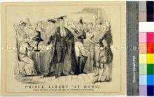 Karikatur aus dem "Punch" auf Albert, Prinzgemahl der britischen Königin Victoria (in englischer Sprache)