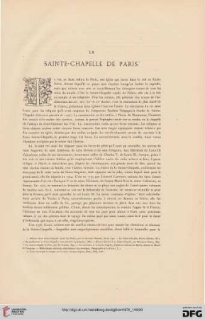 2: La Sainte-Chapelle de Paris