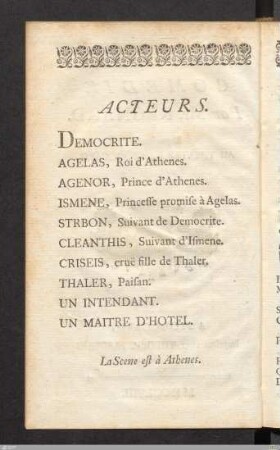 Acteurs.