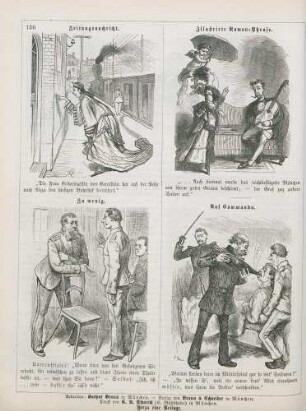 "Zeitungsnachricht" "Zu wenig" "Illustrirte Roman-Phrase" "Auf Commando"