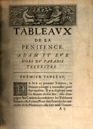 Les tableaux de la penitence