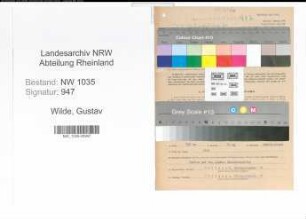 Entnazifizierung Gustav Wilde , geb. 04.08.1904 (Direktor)