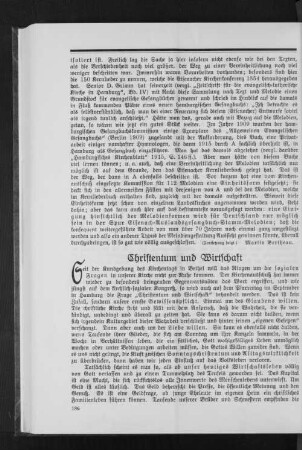 Christentum und Wirtschaft