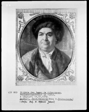 Bildnis Isaac de Milsonneau, Parlamentsadvokat in Paris