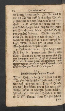 XXVI. Der tödtliche Gesundheit Trunck.