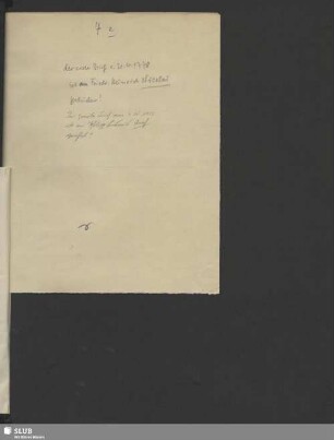 4e) Jacobi, Friedrich Heinrich: 6 Briefe an ungenannte Adressaten.