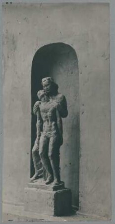 Modell Grabkapelle Thyssen mit Pietà II, 1925/26, Ton