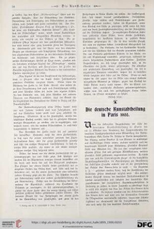 5: Die deutsche Kunstabtheilung in Paris 1900