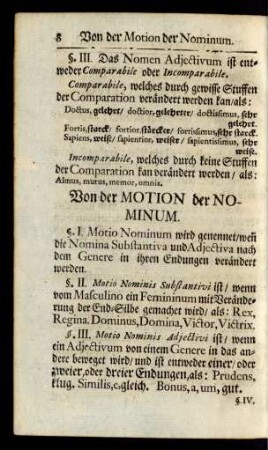 Von der Motion der Nominum