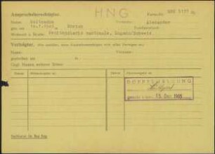 Eintrag in der Bundeszentralkartei (Teil des Testsamples): Goltzsche, Alexander