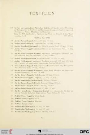 Textilien (Nr. 337-398)