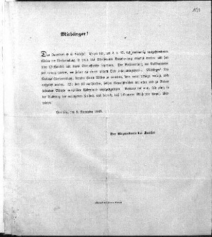 Mitbürger! Das Vaterland ist in Gefahr! [...] (Sammlung Friedlaender)