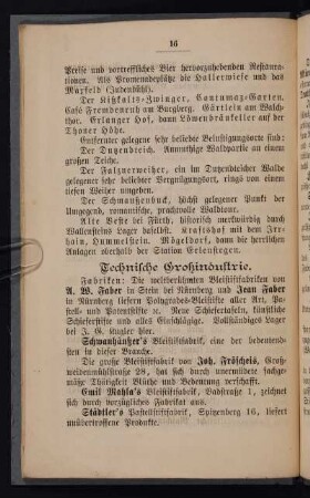 Technische Großindustrie.