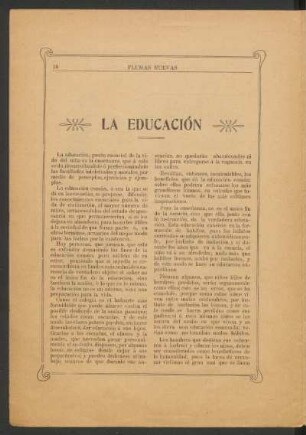 La educación