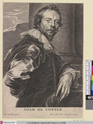 Adam de Coster [Porträt des Malers Adam de Coster; Adam de Coster; Portret van Adam de Coster]