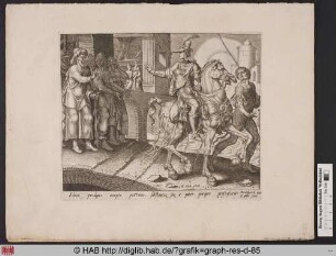 Der verlorene Sohn verlässt das Haus seines Vaters (Lk. 15,12-13).