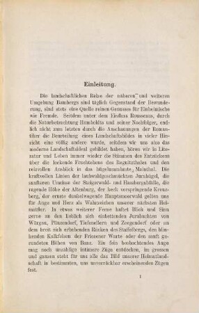 Zur historischen Gestaltung des Landschaftsbildes um Bamberg