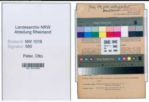 Entnazifizierung Otto Peter , geb. 06.07.1890 (Muetzenfabrikant)