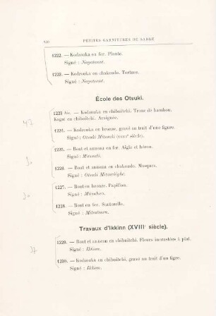 Travaux d'Ikkinn (XVIIIe siècle)