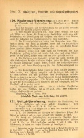 Titel X. Medizinal-, Sanitäts- und Gesundheitspolizei