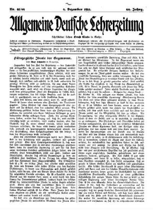 Pädagogische Ideale der Gegenwart