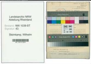 Entnazifizierung Wilhelm Steinkamp , geb. 04.05.1900 (Stadtinspektor)