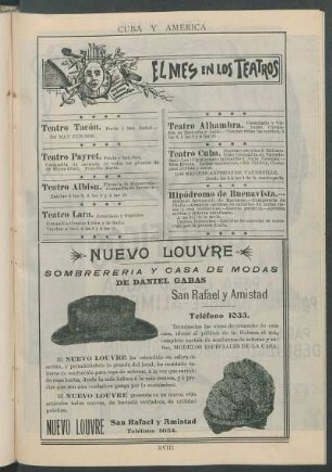 El mes en los teatros.
