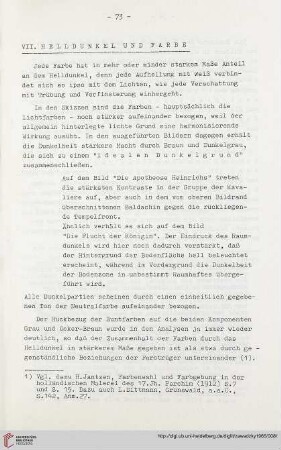 VII. Helldunkel und Farbe