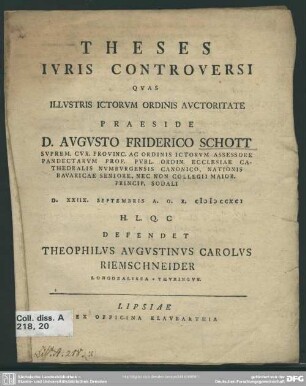 Theses Iuris Controversi