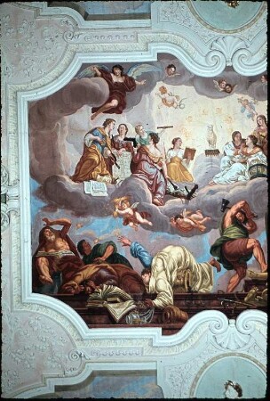 Allegorie der Ankunft des heiligen Benedikt auf dem Monte Cassino