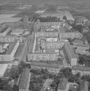 Neubaugebiet in Dresden-Leuben : Blickrichtung Nordosten zur Pirnaischen Landstraße