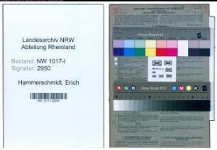 Entnazifizierung Erich Hammerschmidt , geb. 17.02.1899 (Reisender)
