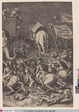 [Die Schlacht zwischen Scipio und Hannibal in Zama; The Battle between Scipio and Hannibal at Zama]