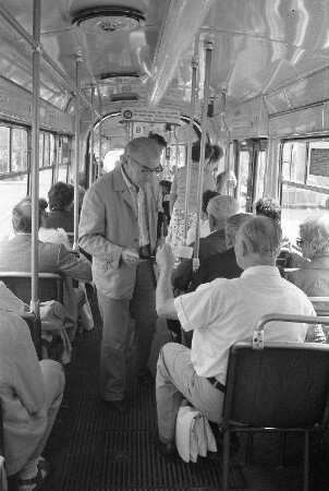 Fahrscheinkontrolle in den Karlsruher Straßenbahnen