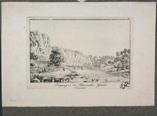 Der Plauensche Grund mit der Hegereiterbrücke und dem Forsthaus (Hegereiterhaus) nach Norden