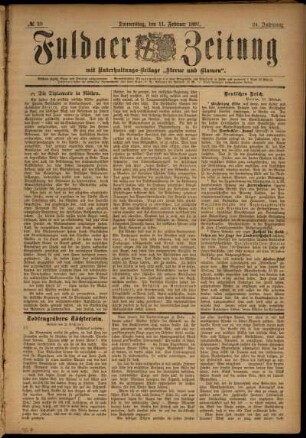 Ausgabe vom Donnerstag, den 11. Februar 1897.