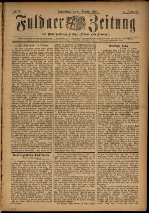 Ausgabe vom Donnerstag, den 11. Februar 1897.